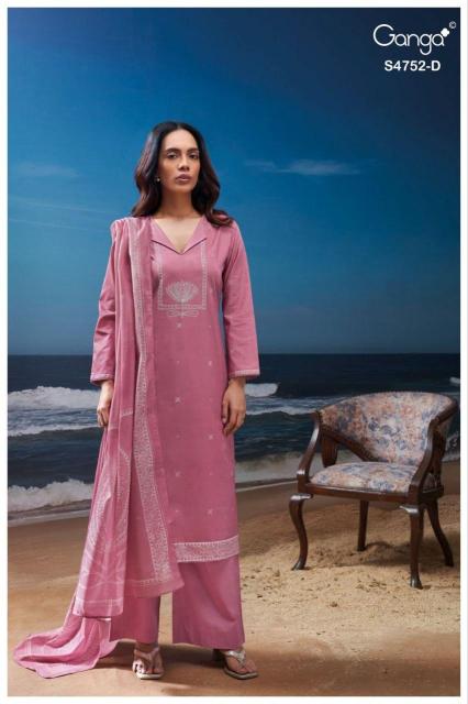 Ganga faira 4752 synthetic dress material wholesale